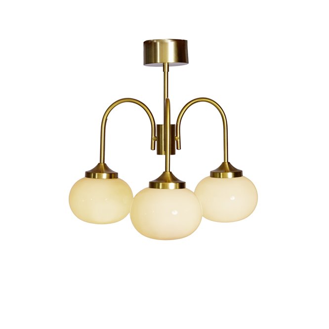 Klasyczna lampa sufitowa Elsy mosiądz retro